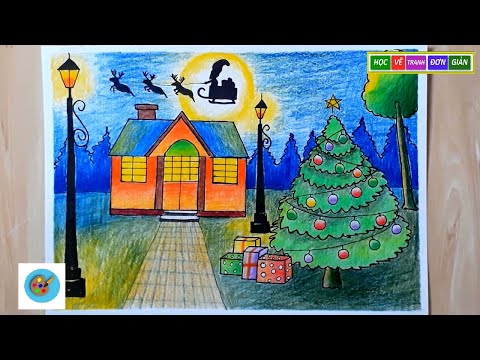 Cách Vẽ Tranh Đề Tài Noel - Tranh Vẽ Về Đề Tài Giáng Sinh Đẹp Nhất